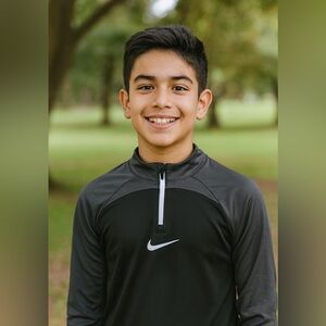 Nike Dri-Fit Black and Gray Long Sleeve Tee